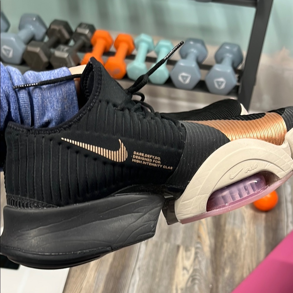 Nike Black and Copper Athletic Shoes